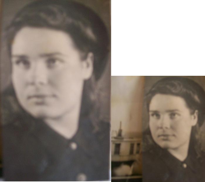 Фото: Римма Васильевна Куличкина (Махина), 1949 год.
