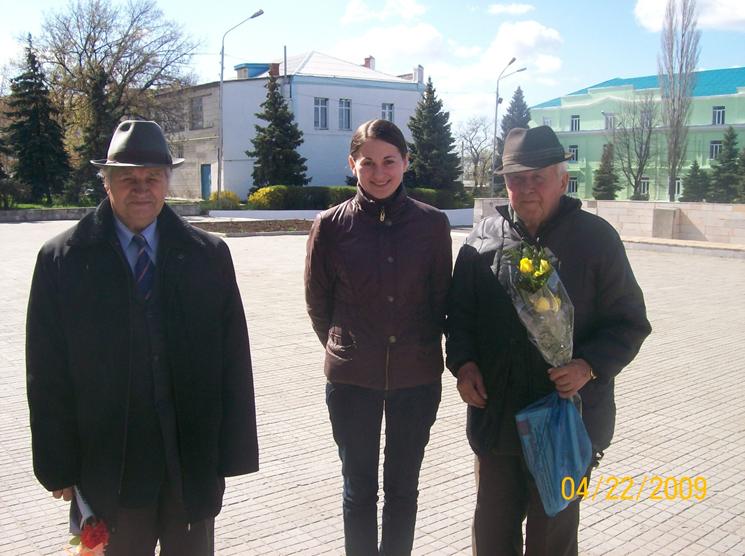 ФОТО:  Ветераны Минеев И.Ф. и Шрамко Н.Ф., 22 апреля 2009г.