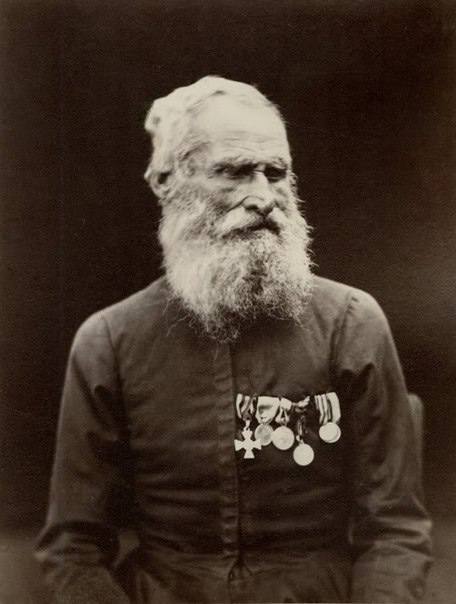 Фото Донского Казака в возрасте 90 лет, участника Бородинского Сражения. Фото сделано в 1875 г.